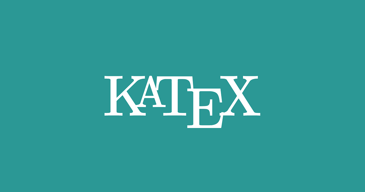 KaTeX support